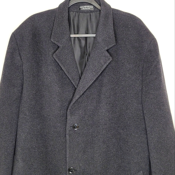 Charcoal Grey Cashmere Blend Coat - Picture 2 of 5